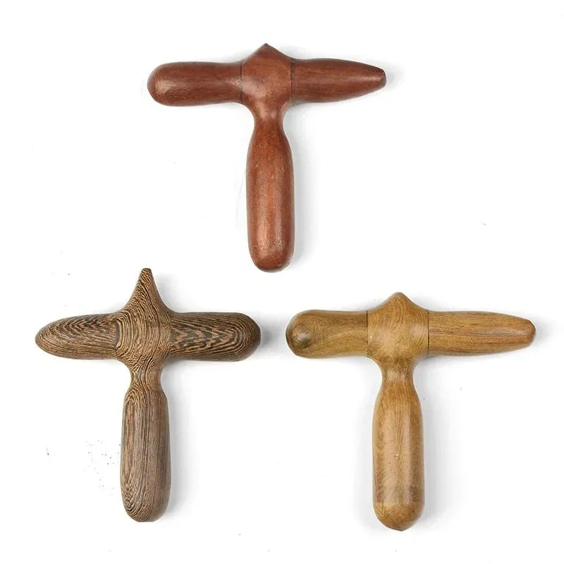 Wooden Acupressure Massager – Multi-Use Tool for Foot, Neck, and Facial Relaxation-TRUZENIC