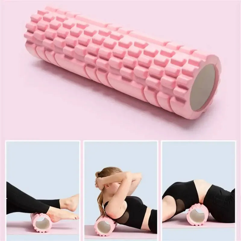 30cm Foam Roller – Grid Massage Column for Muscle Relaxation, Yoga, Pilates, and Home Fitness Training-TRUZENIC