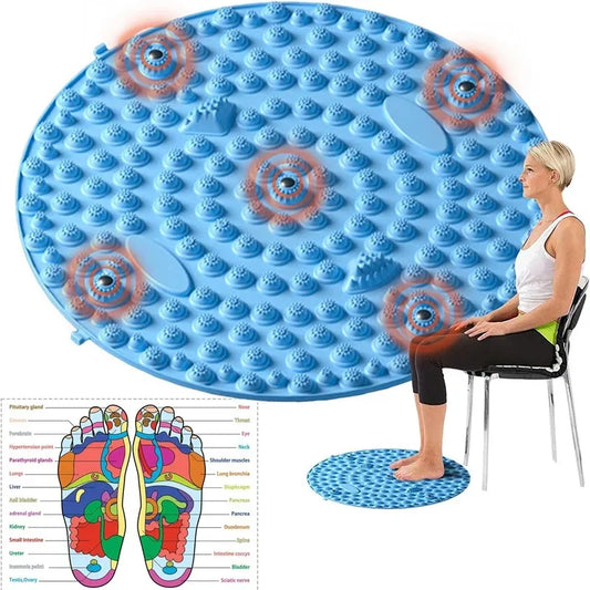 Foot Massage Mat – Walking Pad with Magnetic Discs & Pressure Point Design-TRUZENIC