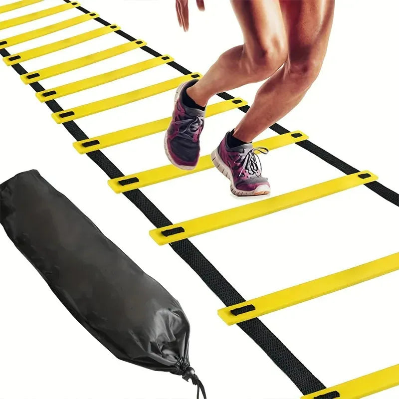 Agility Ladder with Adjustable Nylon Straps – Speed and Footwork Training Equipment for Sports and Fitness-TRUZENIC