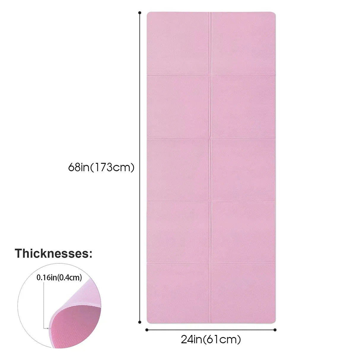TRUZENIC 4mm Thick EVA Yoga Mat – Non-Slip Fitness Mat for Yoga, Pilates & Exercise