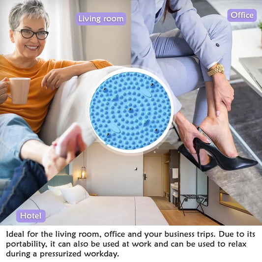 Foot Massage Mat – Walking Pad with Magnetic Discs & Pressure Point Design-TRUZENIC