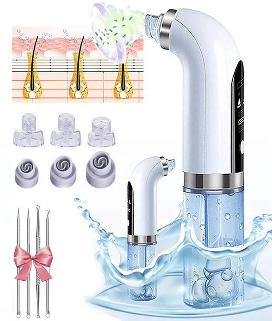 Blackhead Remover & Pore Vacuum – USB Rechargeable Micro Bubble Facial Cleansing Beauty Device-TRUZENIC