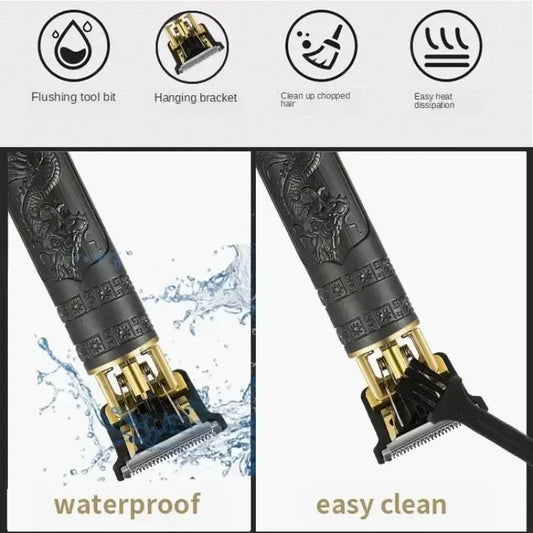 TRUZENIC Rechargeable Hair Clipper – Men’s Electric Shaver, USB Charging, Home & Barber Use