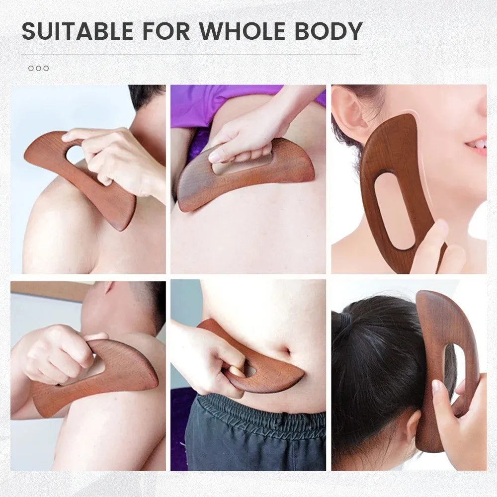 Wood Therapy Massage Stick – Natural Scraping Tool for Body Relaxation and Wellness Routines-TRUZENIC