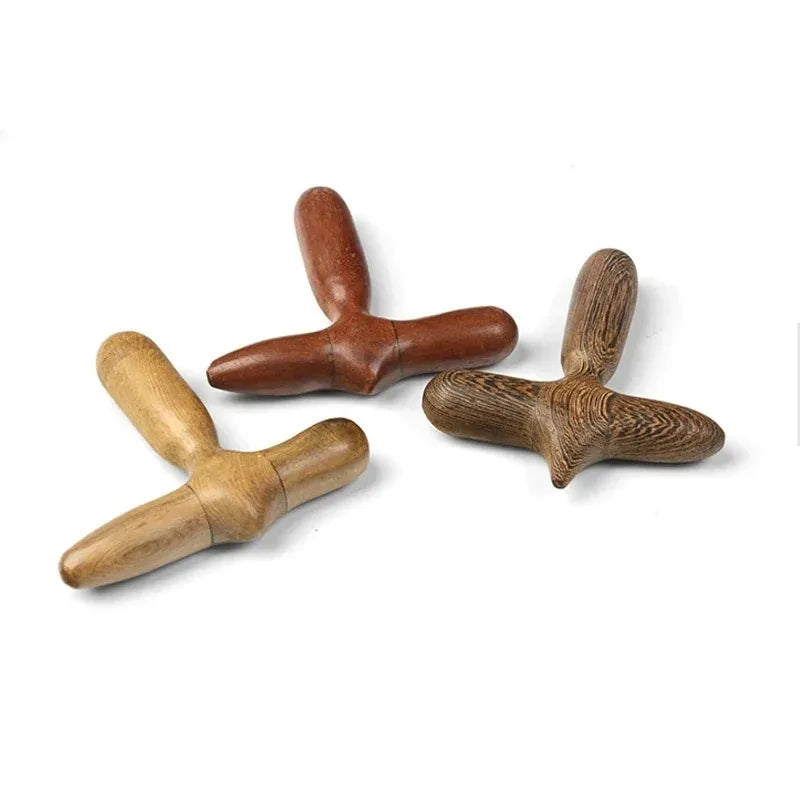 Wooden Acupressure Massager – Multi-Use Tool for Foot, Neck, and Facial Relaxation-TRUZENIC