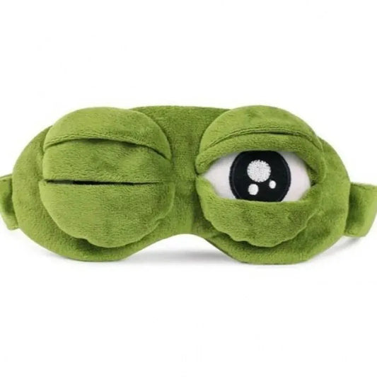 Sleeping Mask Frog Design – Soft Eye Shade Blindfold for Travel and Rest, Comfortable Design for Men and Women-TRUZENIC