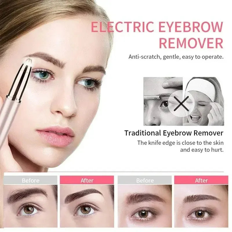 Electric Eyebrow Trimmer – USB Rechargeable Mini Shaver for Gentle Hair Removal and Precise Shaping-TRUZENIC