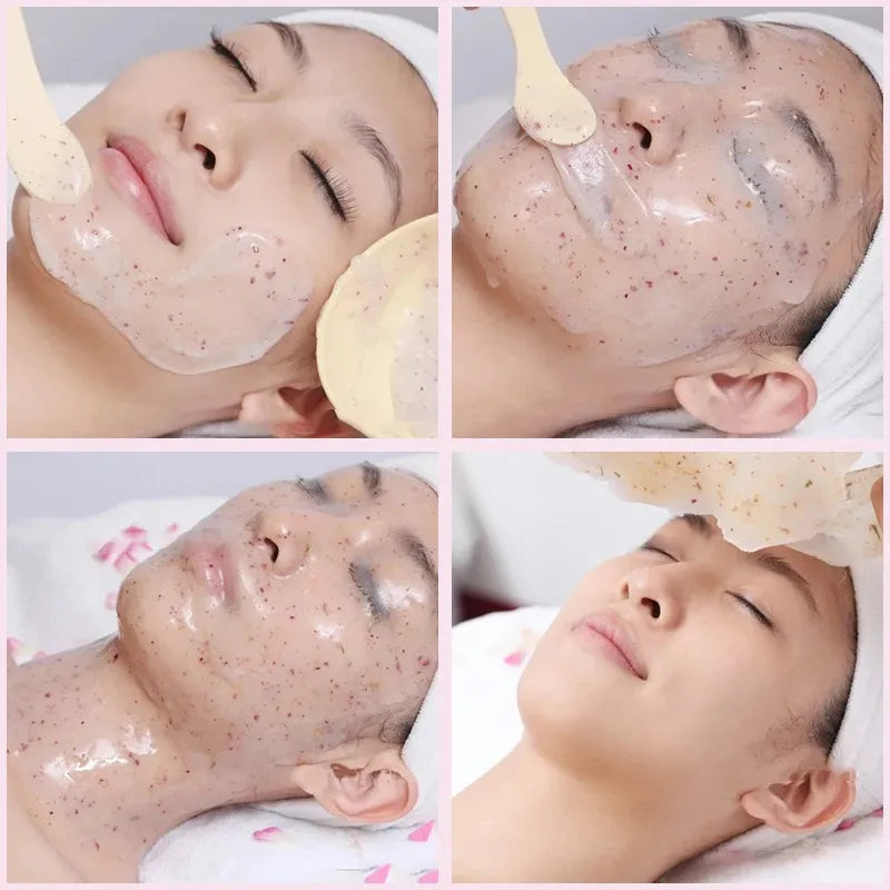 Hydro Jelly Mask Powder – 5 Pcs of DIY Peel-Off Facial Mask with Rose and Collagen for Moisturizing Skincare-TRUZENIC