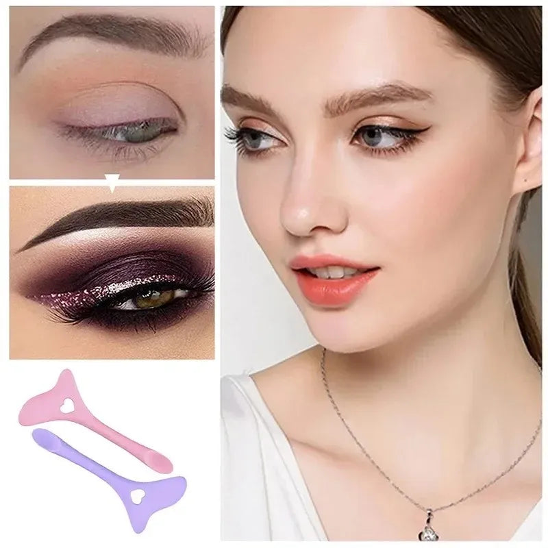 TRUZENIC Multi-Functional Eyeliner & Lip Stencil – Reusable Silicone Makeup Aid