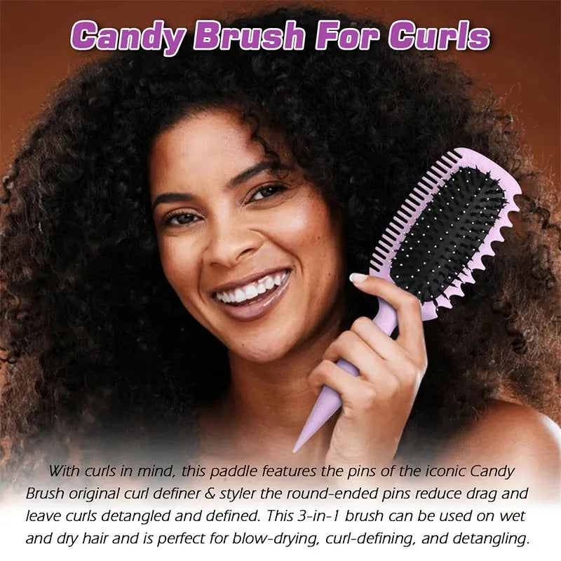 Curl Defining Styling Brush – Detangling Brush for Shaping and Enhancing Natural Curls-TRUZENIC