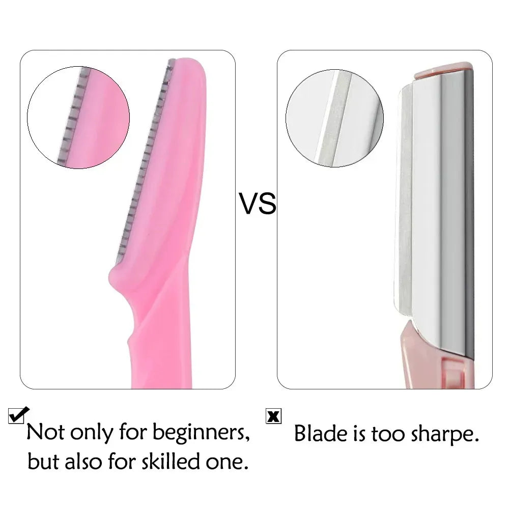 Portable Eyebrow Trimmer Razor – Facial Hair Shaver and Shaping Tool for Women’s Grooming and Makeup-TRUZENIC