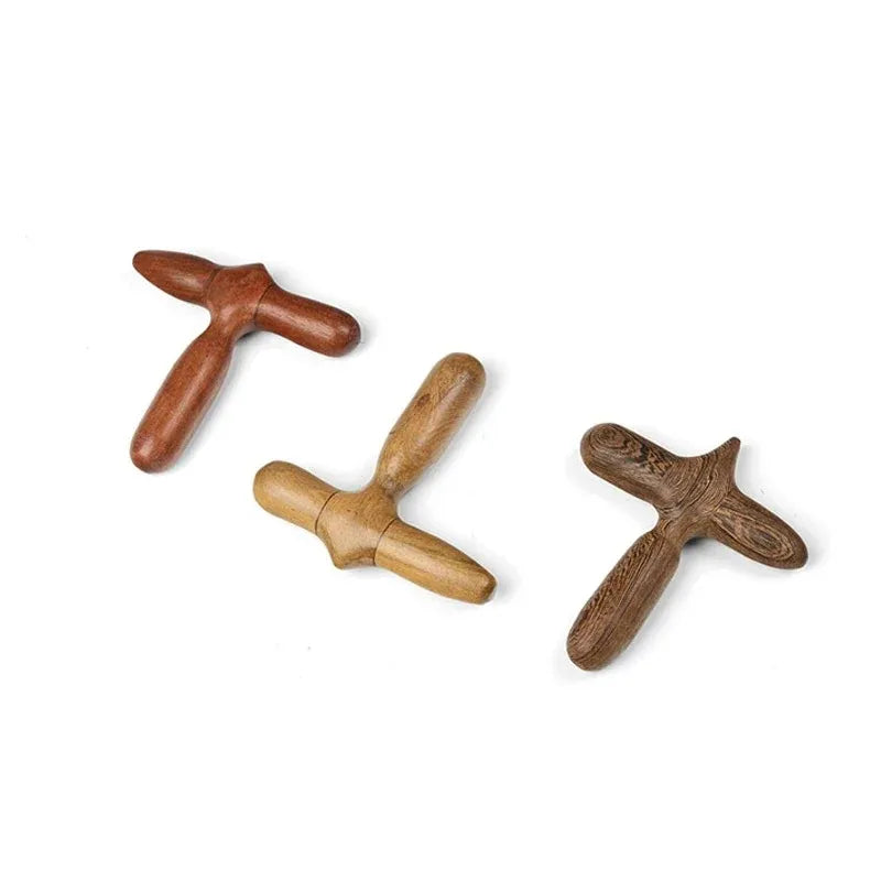 Wooden Acupressure Massager – Multi-Use Tool for Foot, Neck, and Facial Relaxation-TRUZENIC