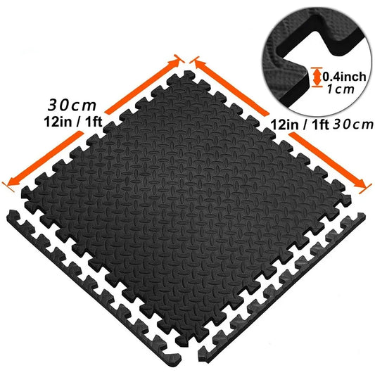 TRUZENIC EVA Puzzle Fitness Mat – Interlocking Foam Floor Tiles for Home Gym, Yoga & Play Area