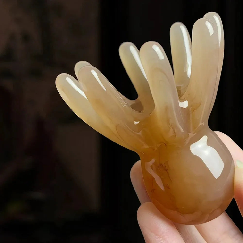 Scalp Massager – Portable Resin Head Massage Comb for Relaxation and Scalp Care-TRUZENIC