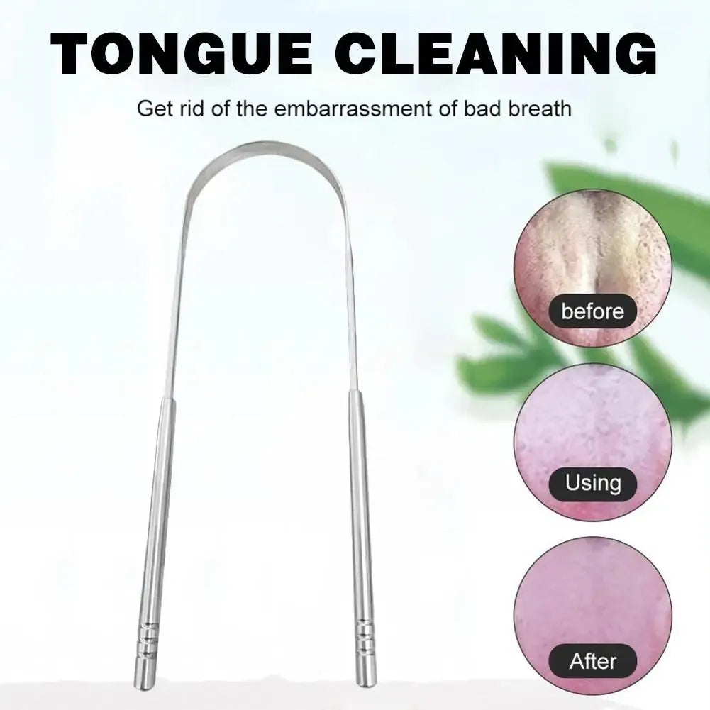 Tongue Scraper – U-Shaped Metal Oral Care Tool for Fresh Breath and Daily Hygiene-TRUZENIC