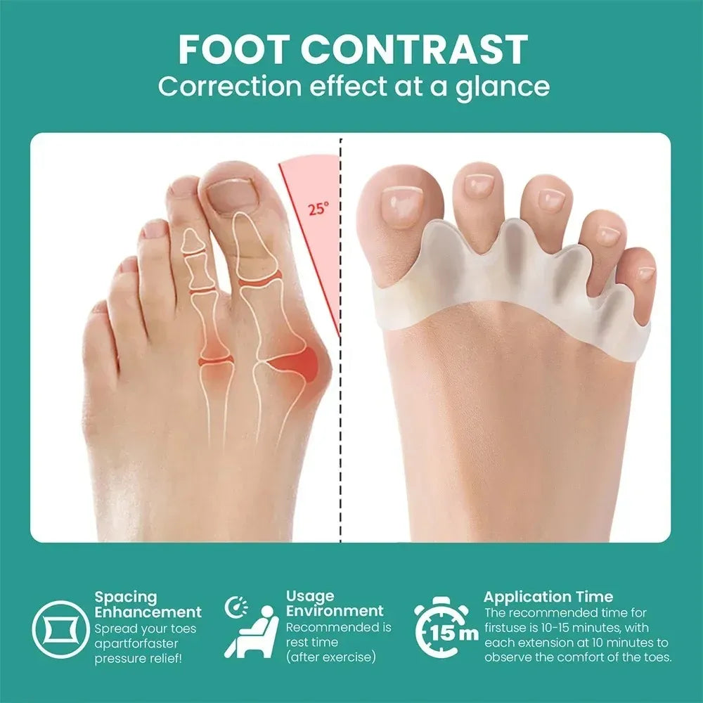 Silicone Toe Separators – Soft Gel Spacers for Toe Alignment and Daily Foot Comfort-TRUZENIC
