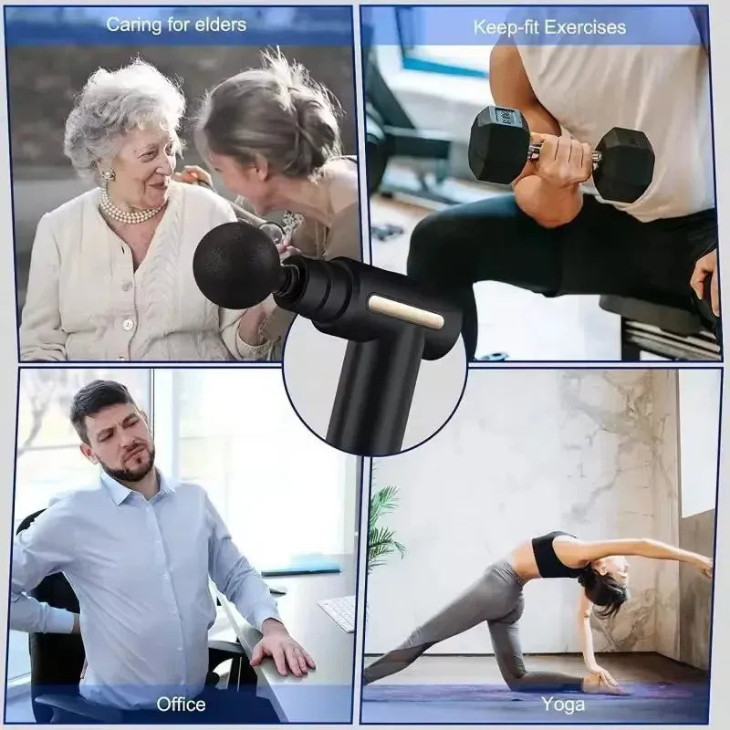 Mini Portable Massage Gun, Lightweight Deep Tissue Massager with Adjustable Speed for Full Body Relief-TRUZENIC
