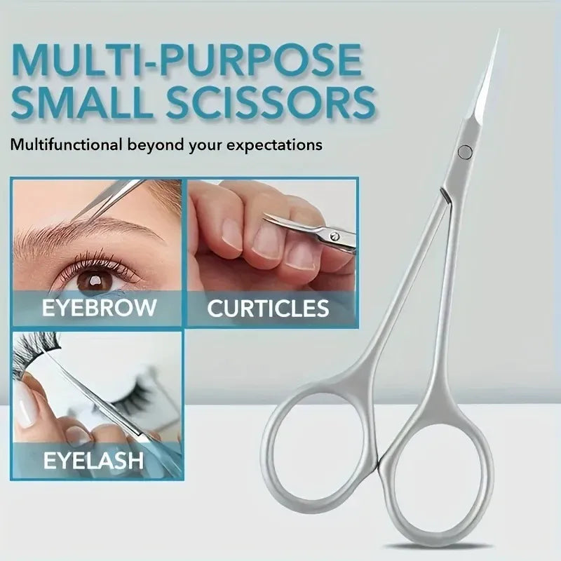 TRUZENIC Stainless Steel Manicure Scissors – Nail Care and Cuticle Trimming Tool
