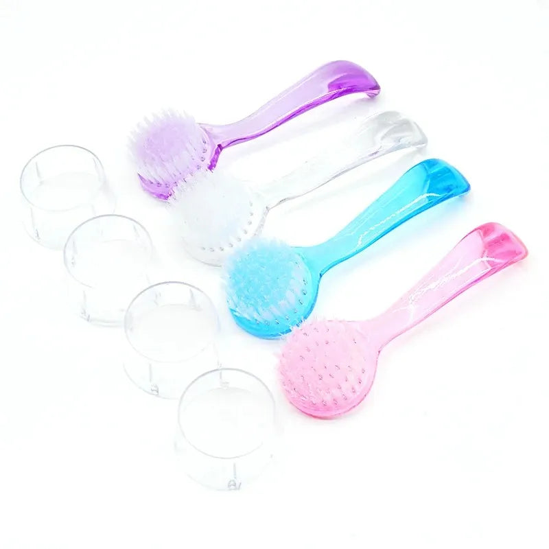 Nail Cleaning Brush Set – 10 Pcs Round Head Dust Remover Brushes for Manicure and Acrylic Nail Care-TRUZENIC
