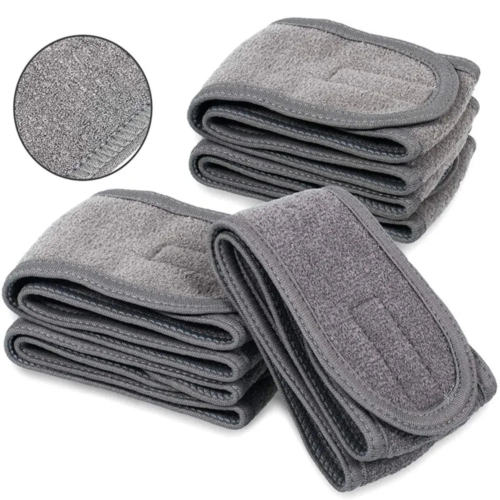 Adjustable Spa Headband for Women – Soft Towel Hair Band for Face Washing, Makeup, and Skincare Routines-TRUZENIC