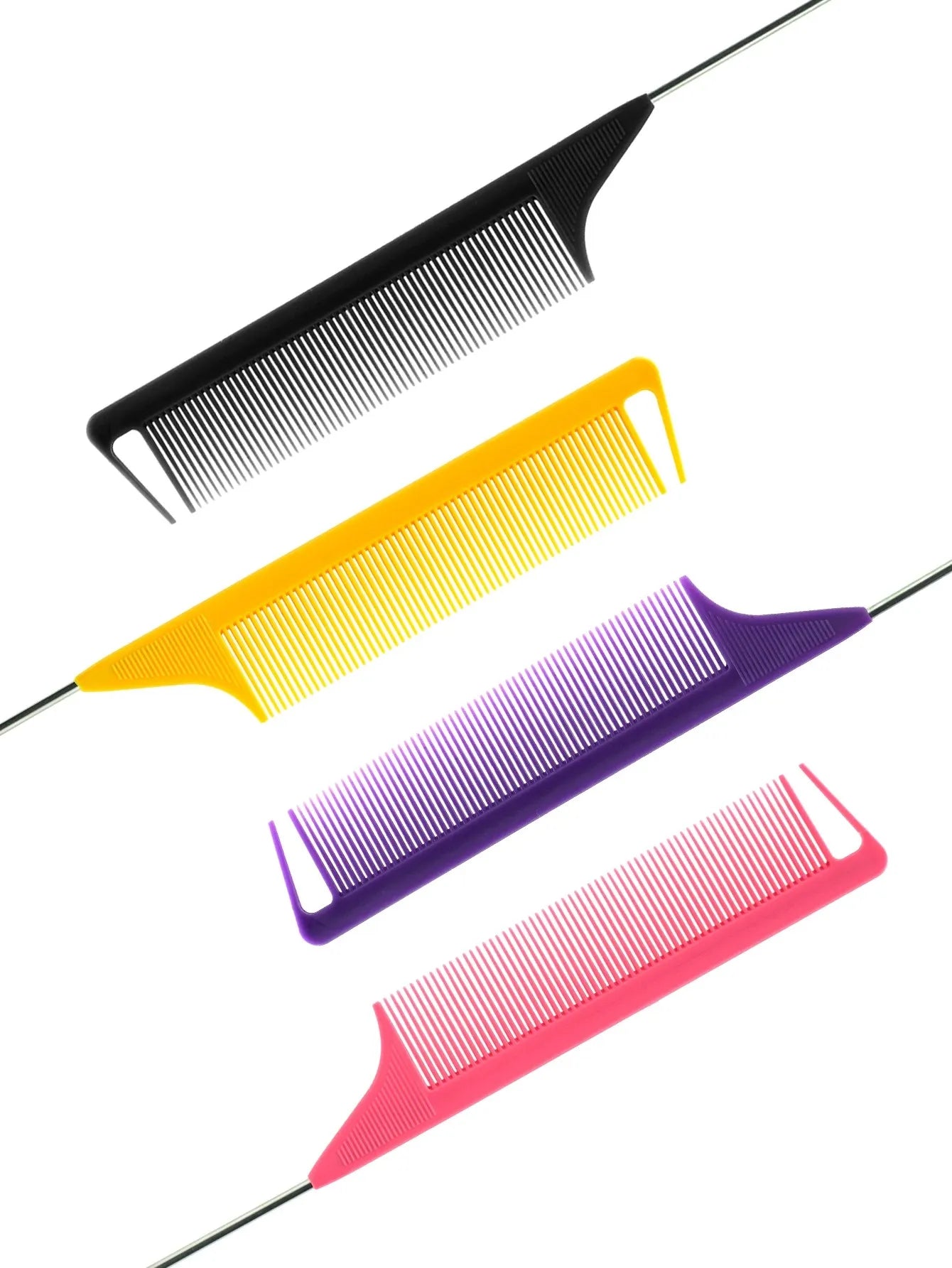 Professional Rat Tail Comb – Anti-Static Hair Styling Tool with Steel Pin for Salon and Barber Use-TRUZENIC