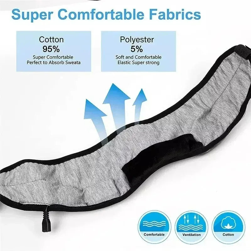 Wireless Sleep Headphones & Eye Mask, Soft Elastic Smart Music Sleep Headband Earphones for Travel & Yoga-TRUZENIC