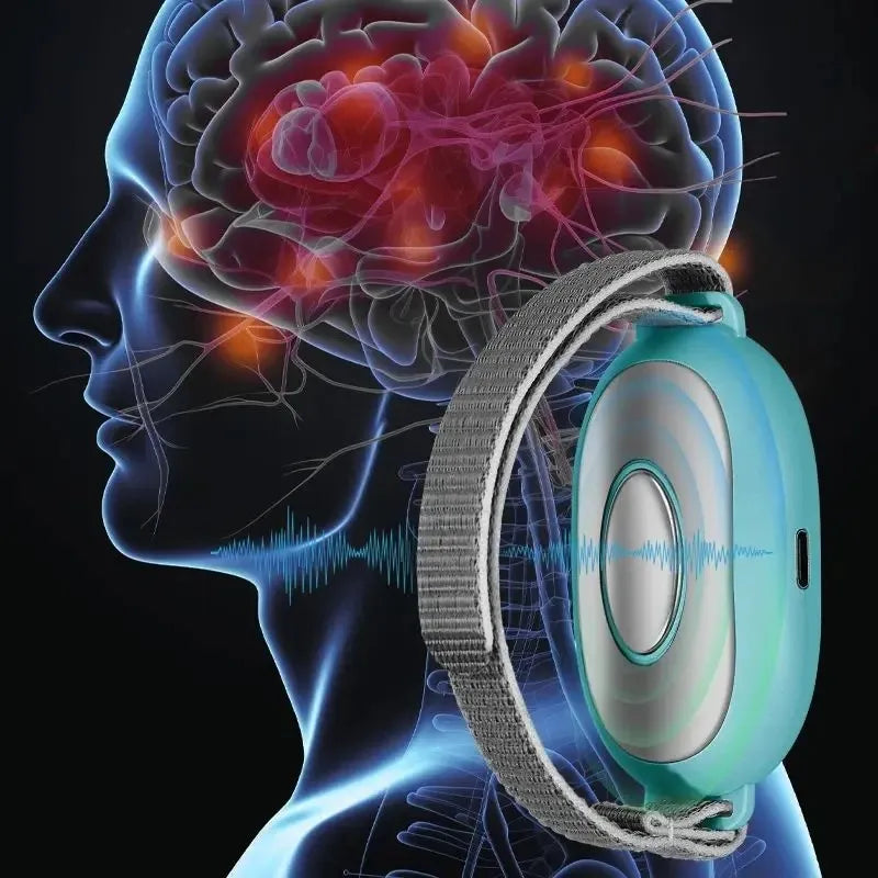 Microcurrent Sleep Aid Device, EMS Sleep Instrument & Palm Pulse Massager-TRUZENIC