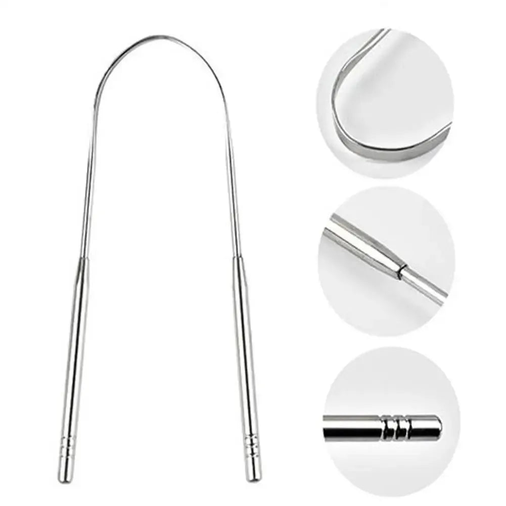Tongue Scraper – U-Shaped Metal Oral Care Tool for Fresh Breath and Daily Hygiene-TRUZENIC