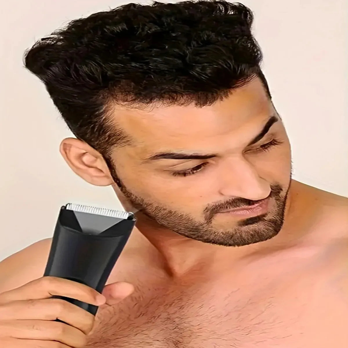 TRUZENIC Men’s Body Hair Trimmer – Rechargeable Grooming Shaver for Beard, Chest, Arms & Legs
