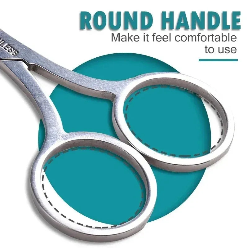 TRUZENIC Eyebrow and Eyelash Scissors – Facial Hair and Cuticle Trimmer Beauty Tool