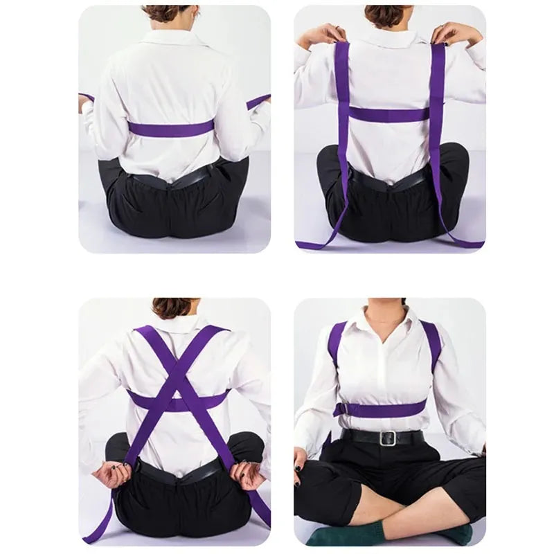 TRUZENIC Cotton Yoga Strap 183×3.8cm – Adjustable D-Ring Fitness Stretching Belt for Yoga & Pilates