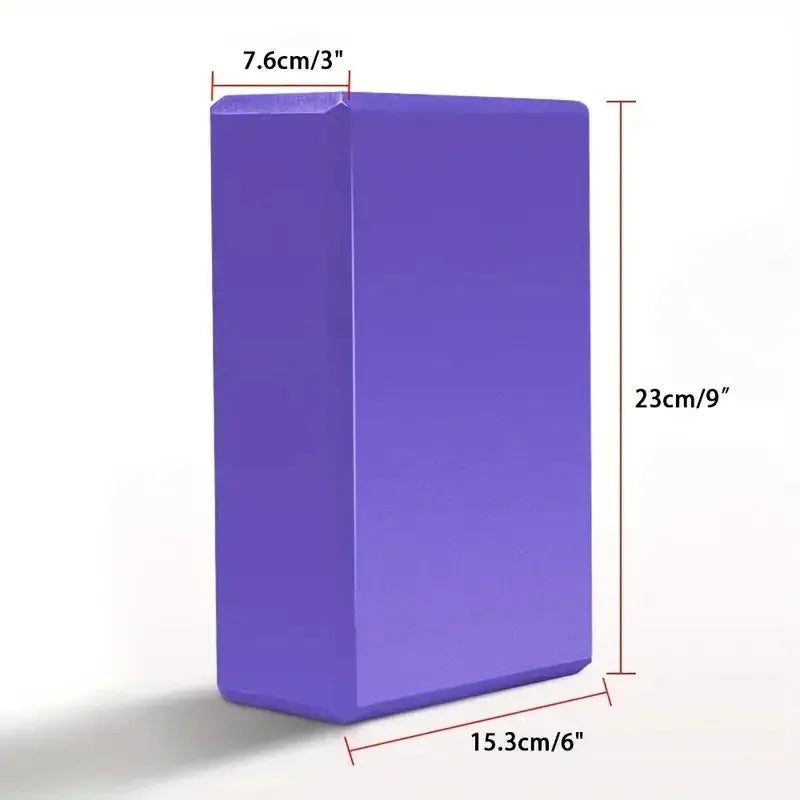 TRUZENIC High-Density Yoga Foam Block – Non-Slip Balance Support for Yoga, Pilates & Meditation