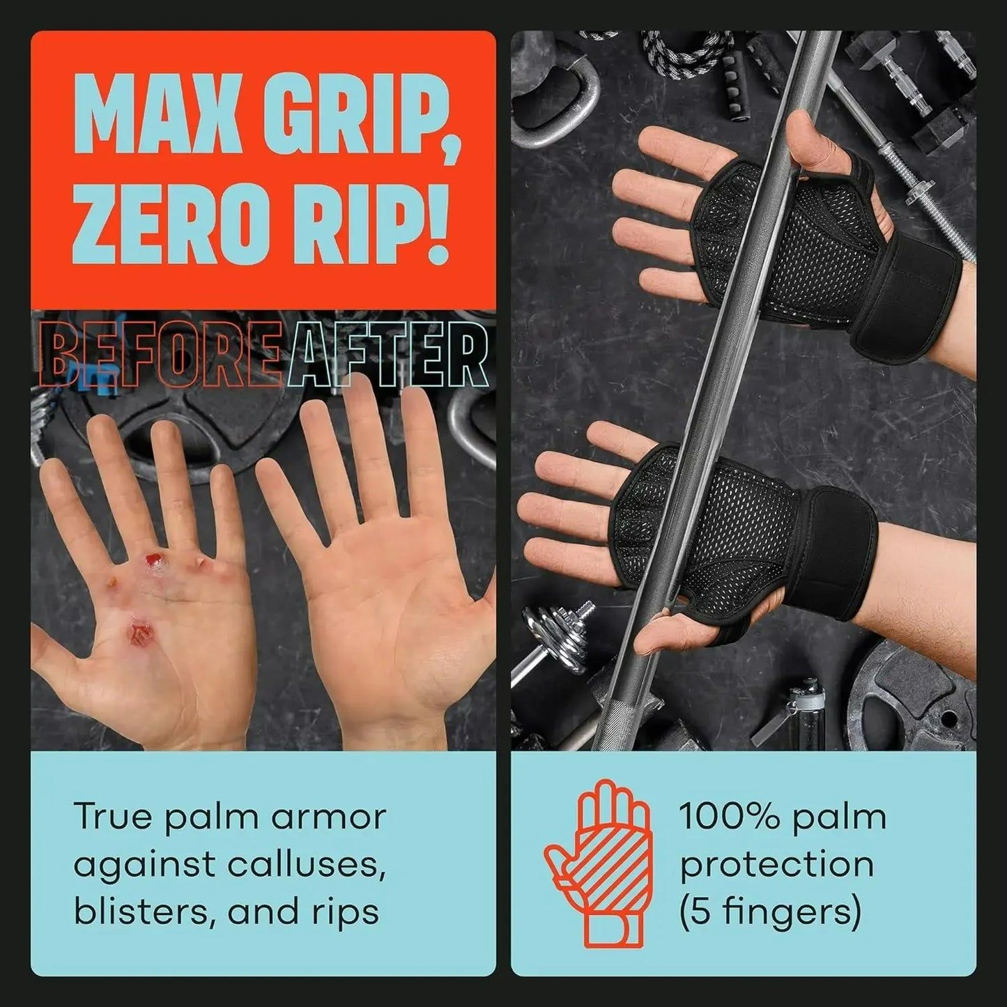 Workout Gloves for Men and Women – Gym Training Gloves with Palm and Wrist Support for Weightlifting and Fitness-TRUZENIC