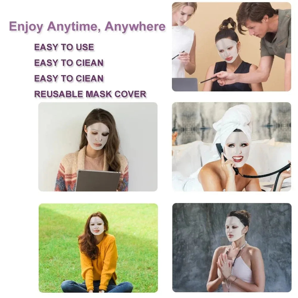 Facial Mask Cover – Reusable Ear-Hanging Face Shield for Mask Absorption & Moisture Lock-TRUZENIC