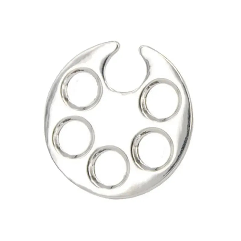 TRUZENIC Mini Nail Art Mixing Ring – Footprint Palette for Acrylic Paints & Nail Polishes