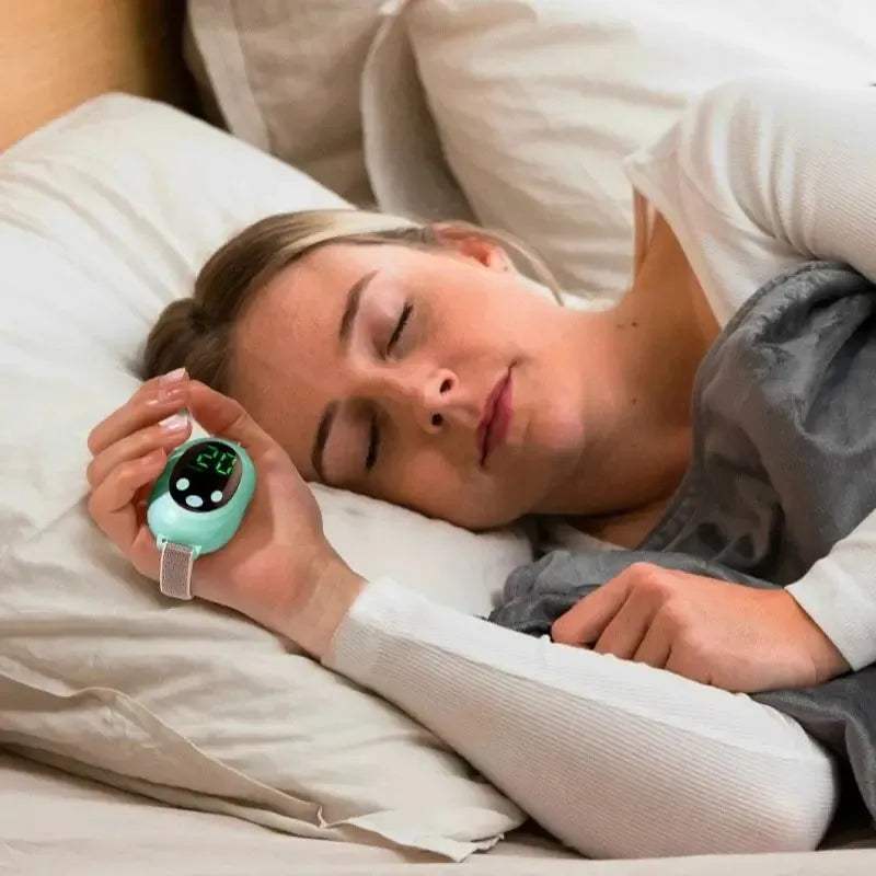 Microcurrent Sleep Aid Device, EMS Sleep Instrument & Palm Pulse Massager-TRUZENIC