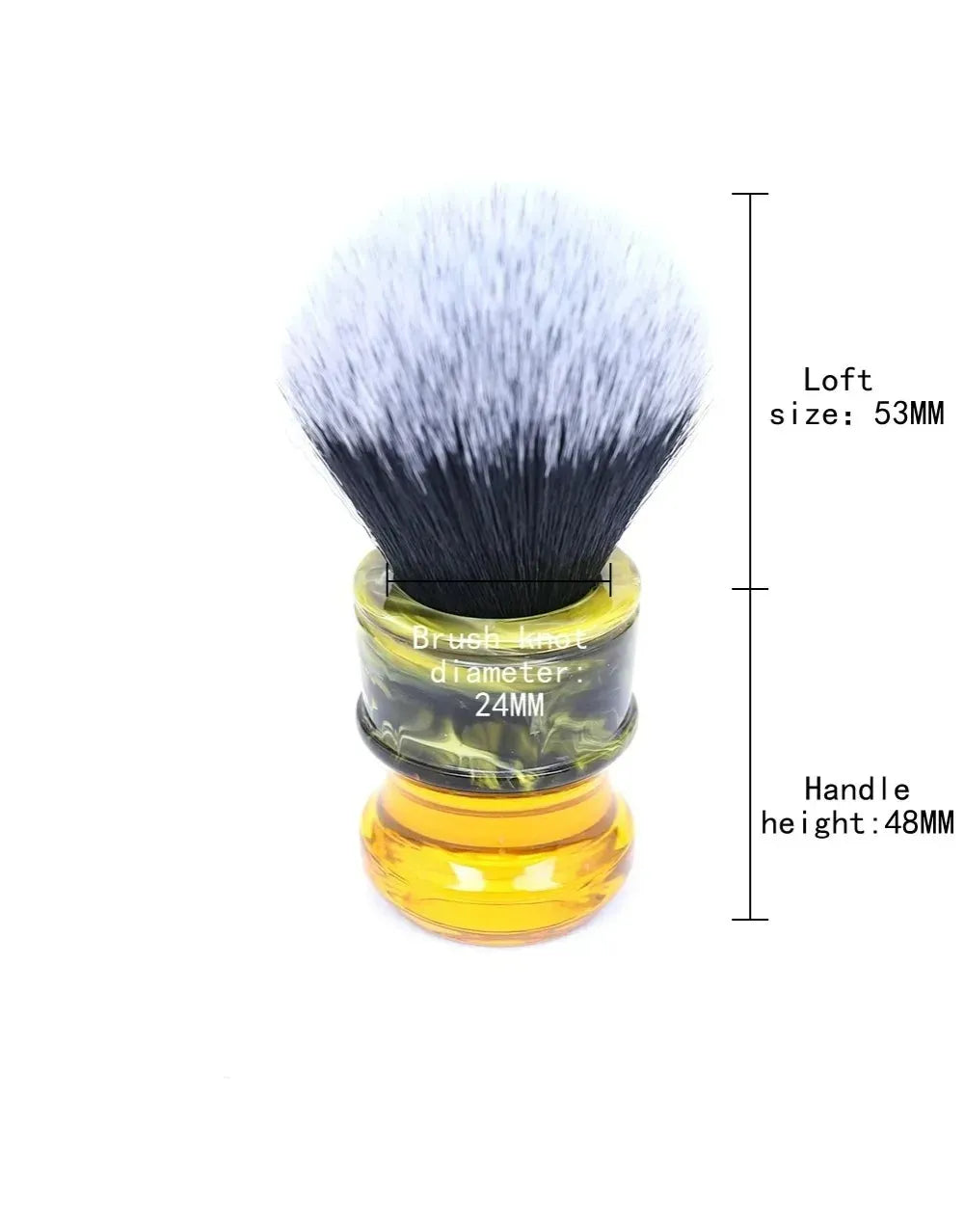 Wet Shaving Brush for Men – Synthetic Fiber with Resin Handle-TRUZENIC