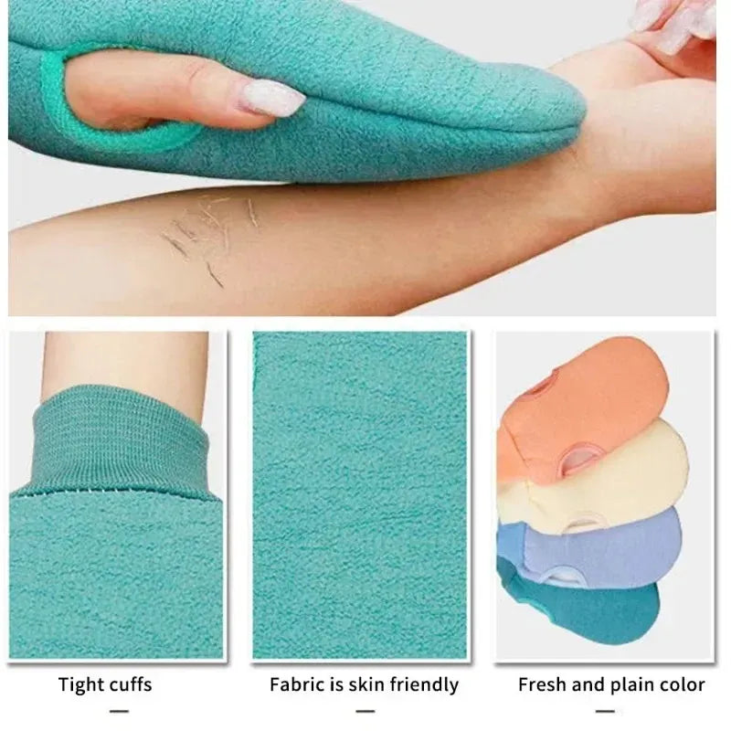 Exfoliating Shower Glove – Body Scrub Mitt for Peeling, Deep Cleaning & Spa-Like Bath Experience-TRUZENIC