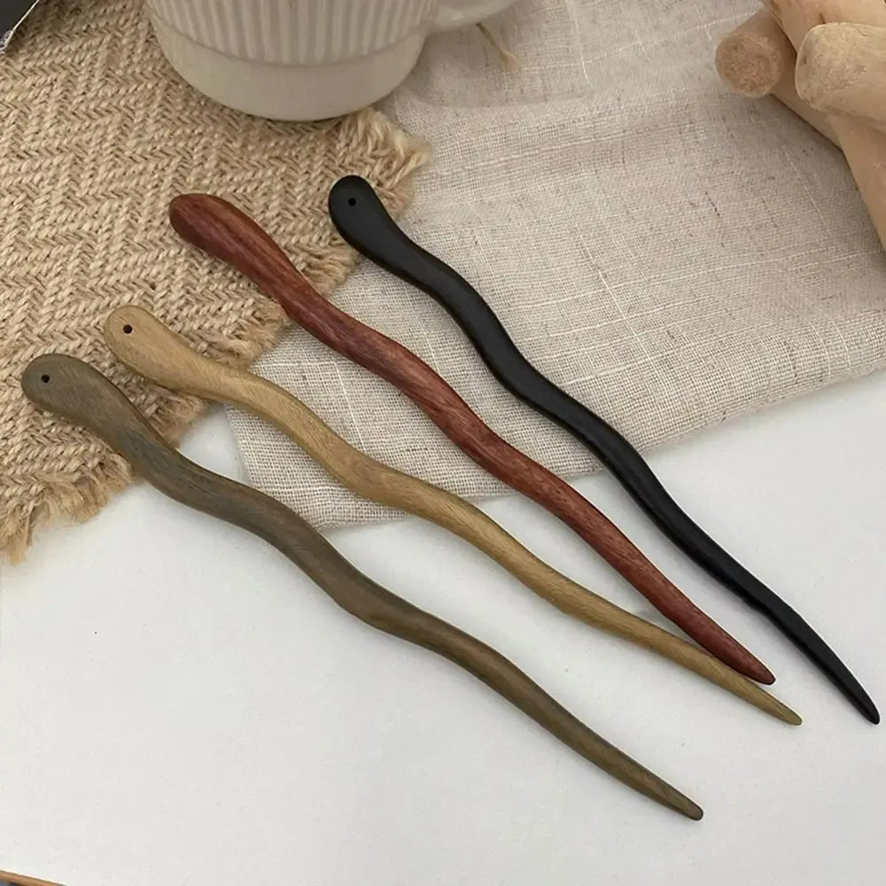 Wooden Hairpin for Women – Elegant Hairpin for Daily Wear-TRUZENIC