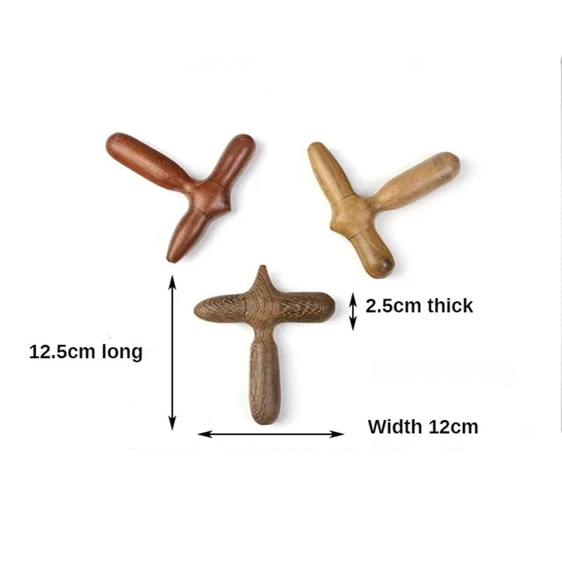 Wooden Acupressure Massager – Multi-Use Tool for Foot, Neck, and Facial Relaxation-TRUZENIC