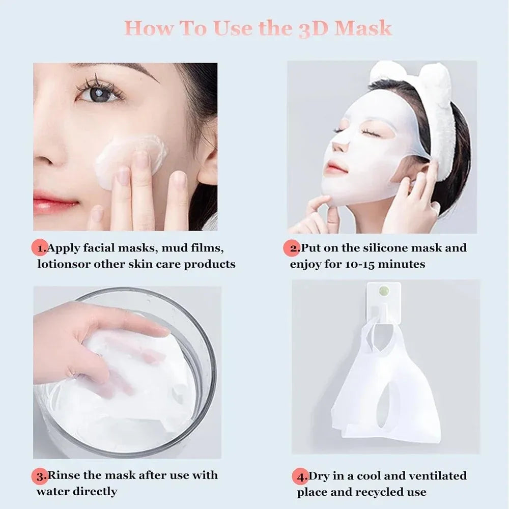 Facial Mask Cover – Reusable Ear-Hanging Face Shield for Mask Absorption & Moisture Lock-TRUZENIC