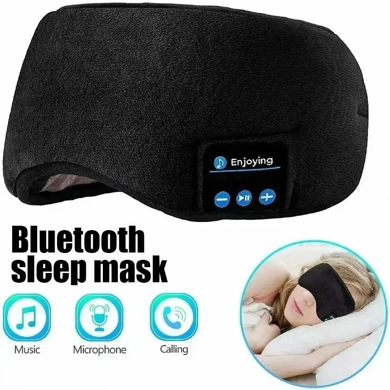 Wireless Sleep Headphones & Eye Mask, Soft Elastic Smart Music Sleep Headband Earphones for Travel & Yoga-TRUZENIC