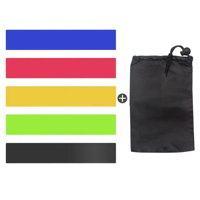 TRUZENIC Elastic Fitness Resistance Bands – 5 Levels for Yoga, Pilates, Crossfit & Home Workouts