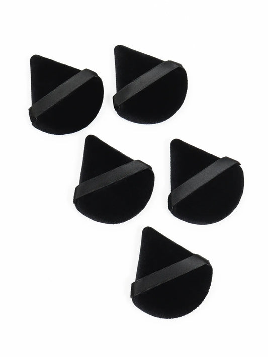 TRUZENIC Black Triangle Makeup Sponge – Soft Velvet Facial Powder & Foundation Puff