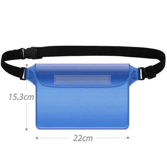 TRUZENIC Waterproof Sports Bag – Shoulder & Waist Pouch for Swimming, Diving, Beach & Outdoor Activities