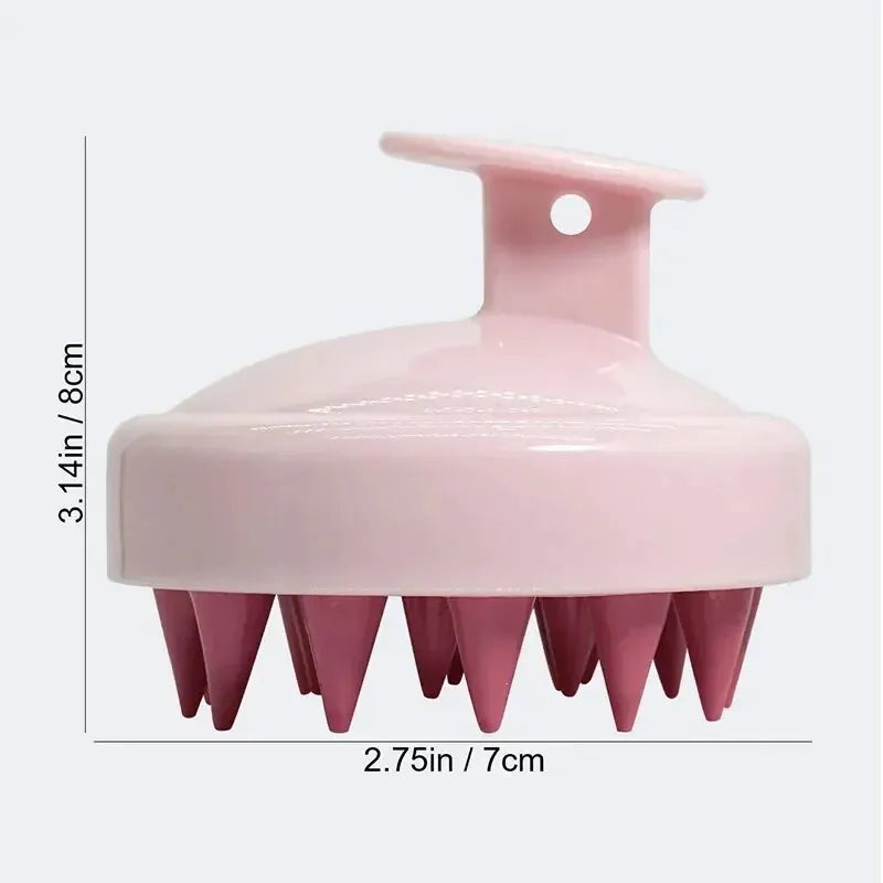 Silicone Scalp Massage Brush – Shower Hair Washing Comb & Body Scrubber for Shampooing and Relaxation-TRUZENIC