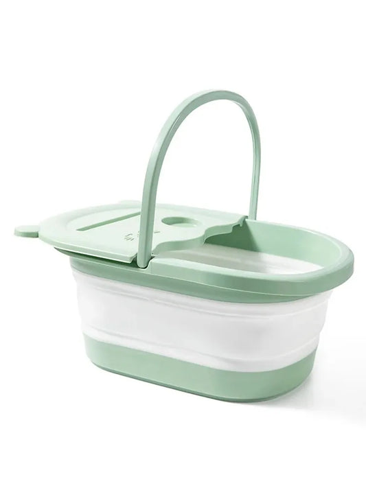 Foldable Foot Soaking Basin – Deep Massage Foot Bath with Cover for Home or Dorm Use-TRUZENIC