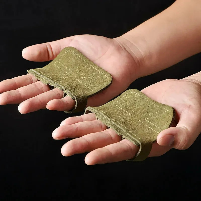 TRUZENIC Leather Weight Lifting Gloves – Palm Protection Gym Training Gloves for Men & Women