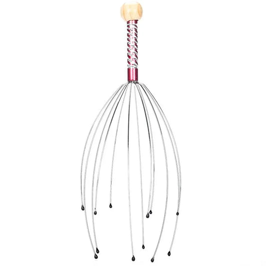 Stainless Steel Octopus Scalp Massager – Relaxing Head Scratcher and Itch Relief-TRUZENIC